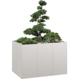 vidaXL Plantenbak 120x80x80 cm roestvrij staal