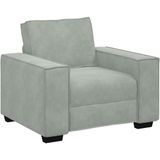 vidaXL Sessel Hellgrau 60 cm Samt