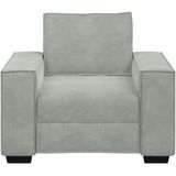 vidaXL Sessel Hellgrau 60 cm Samt