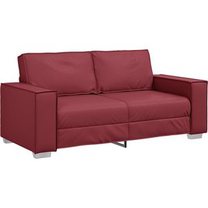vidaXL - Loveseat - Kunstleer - Wijnrood