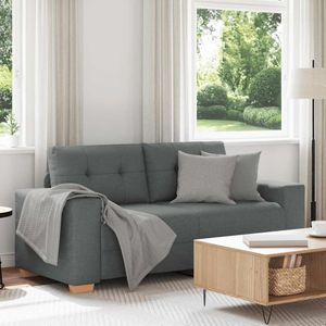 vidaXL Zweisitzer-Sofa Dunkelgrau 140 cm Stoff