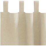 Minimalistische Gordijnen - Bruin - Polyester - Tab Top Ontwerp