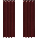 Gordijnen - Bordeauxrood - Polyester - Oogjesontwerp