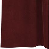 vidaXL Gordijnen - Verduisterend - Wijnrood - Fluweel - 2 Stuks