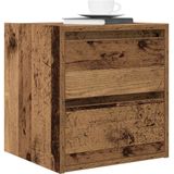 Wand-Nachttisch Altholz-Optik 38x34x40 cm Vidaxl
