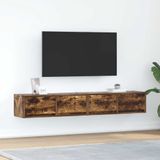 Vidaxl - TV-Schränke 2 Stk. Räuchereiche 80x31x25,5 cm Holzwerkstoff