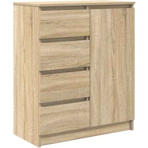 vidaXL Sideboard mit Schubladen Sonoma-Eiche 71x35x84 cm Holzwerkstoff