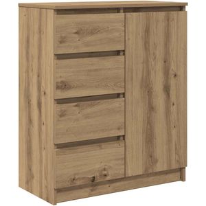 vidaXL Sideboard mit Schubladen Artisan-Eiche 71x35x84cm Holzwerkstoff