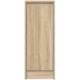 vidaXL - Dressoir - 29,5x34x76 - cm - bewerkt - hout - sonoma - eikenkleurig