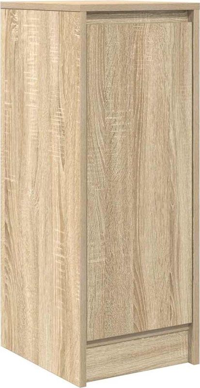 vidaXL - Dressoir - 29,5x34x76 - cm - bewerkt - hout - sonoma - eikenkleurig