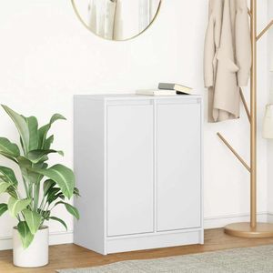 vidaXL Sideboard Weiß 57x34x76 cm Holzwerkstoff