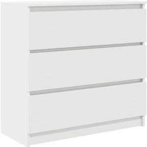 vidaXL Sideboard Sideboard Weiß 80x35x76 cm Holzwerkstoff (1 St)