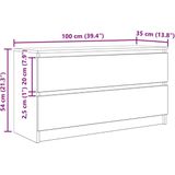 vidaXL TV-Schrank Sonoma-Eiche 100x35x54 cm Holzwerkstoff