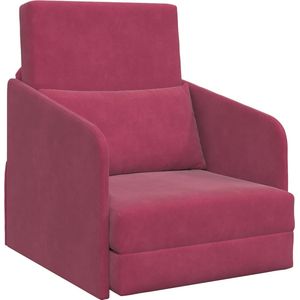 Sofa Bed - Bordeauxrood - Polyester - Multifunctioneel Gebruik