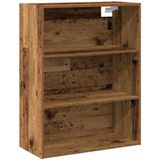 vidaXL Dressoir met wandkast bewerkt hout oud houtkleurig