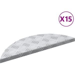 Aluminium Trap Treden - Zilver - Geanodiseerd - Antislip