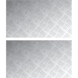 vidaXL - Traanplaten - 2 Stuks - Aluminium - Anti-slip - 70x40 cm