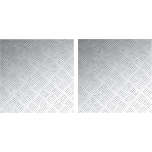 Traplopen - Vierkant - Metaal - Geometrisch Diamantpatroon - Anti-slip Basis