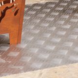 Geometrische Trapmat - Grijs - Rubber - Antislip