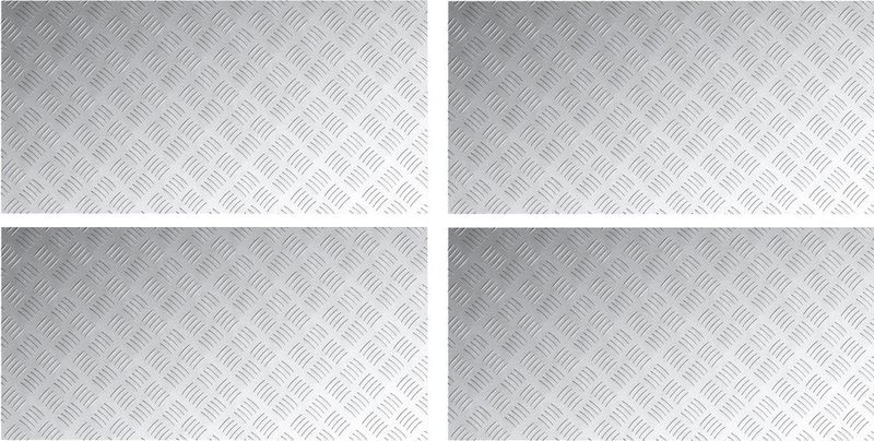 Geometrische Trapmat - Grijs - Rubber - Antislip