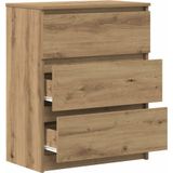 Sideboard Artisan-Eiche 60x35x76 cm Holzwerkstoff Vidaxl