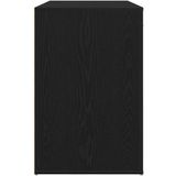 vidaXL Bureau - 100x49x75 cm - Bewerkt Hout - Zwart Eikenkleurig
