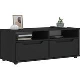 vidaXL VISNES Tv-meubel - Zwart - Bewerkt Hout