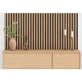 vidaXL Akoestische Wandpanelen - Eikenfineer - 2 Stuks - 60,5x60 cm