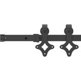 Schuifdeur - Massief Hout - Glasplaat - Moderne Look - Inclusief Hardware