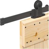 vidaXL - Schuifdeur - Massief Grenenhout - 100x210 cm