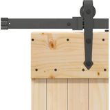 Massief Grenenhouten Schuifdeur - Robuust - Stevige Schuifrails - Ruimtebesparend Ontwerp