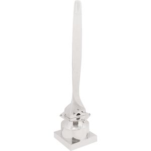 vidaXL - Beeldje Halve Propeller - Aluminium - Zilverkleurig - 26x26x110 cm