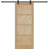 vidaXL - Schuifdeur - Massief Grenenhout - Modern - Ruimtebesparend