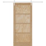 vidaXL - ORKDAL - Schuifdeur - Natuurlijk en Wit - 86 x 198.5 cm