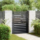 Gartentor Abschließbar Schwarz 100x100 cm Aluminium Vidaxl