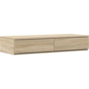 vidaXL - Bedladen - Nachtkastje - Sonoma Eiken - Gemaakt van Bewerkt Hout