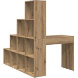 vidaXL - Hoekbureau - Eikenkleurig - Bewerkt Hout - 101,5 x 149,5 x 149,5 cm