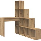 vidaXL - Hoekbureau - Eikenkleurig - Bewerkt Hout - 101,5 x 149,5 x 149,5 cm