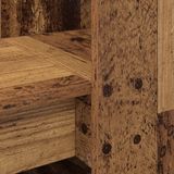 vidaXL Bureau - Oud Hout - Bewerkt Houten Constructie - Compact en Functioneel