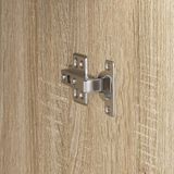 vidaXL Bureau - Bruin - Spaanplaat - Modern Ontwerp met Opslag