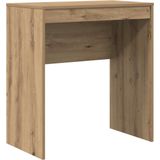 vidaXL Bureau - Eiken Geengineerd Hout - Opbergruimte - Compact 70 x 40 cm