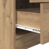 vidaXL Bureau - Eiken Geengineerd Hout - Opbergruimte - Compact 70 x 40 cm