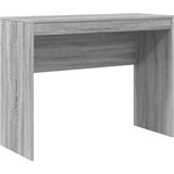vidaXL Bureau - Grijs Sonoma - Hout - 3 Lades en 6 Planken