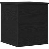 vidaXL - Opbergdoos - Zwart - Geëngineerd Hout