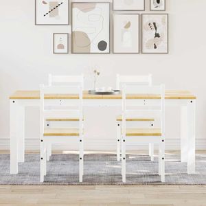 k koma Eettafel keukentafel tafel tafel massief grenen hout wit
