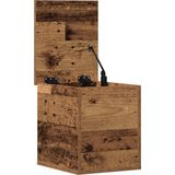 vidaXL - Opbergbox - Hout - Verweerd - 30x35x35 cm