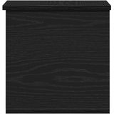 Opbergbox - Zwart - Bewerkt Hout - 30x35x35 cm