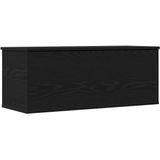 vidaXL - Opbergdoos - Zwart - Bewerkt Hout