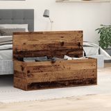 vidaXL - Opbergdoos - Bruin - Hout - 102x35x35 cm