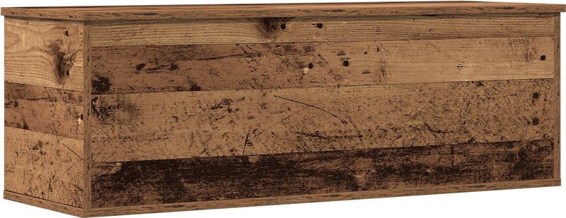 vidaXL - Opbergdoos - Bruin - Hout - 102x35x35 cm